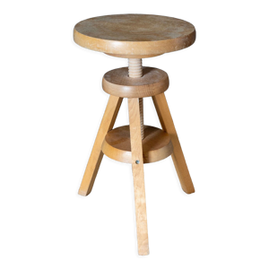 Tabouret atelier tripode sur pied