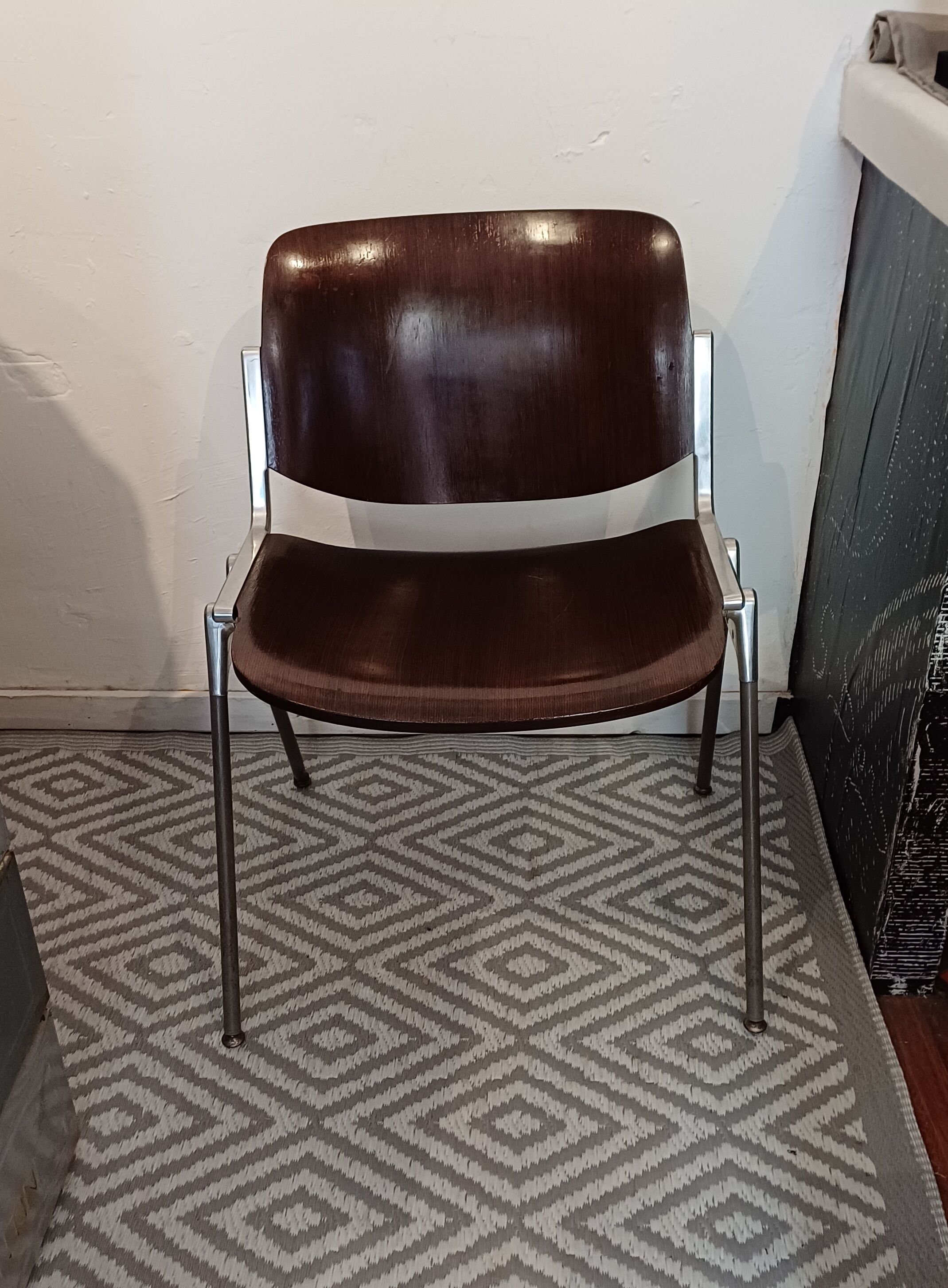 Set of 2 office chairs DSC 106 design Piretti for Castelli, 1965