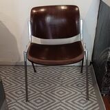 Set of 2 office chairs DSC 106 design Piretti for Castelli, 1965