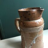Enameled stoneware pitcher