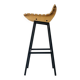 Tabouret en bois et en fer