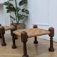 Paire de tabourets danois en cordage vintage