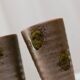 Set of 2 Vintage Stoneware Ceramic Mugs in Brown with Moss-Green Glaze by Matthias Jäckel Studio, Keramikhof Naunhof