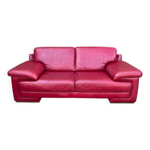 Canapé Natuzzi. Cuir véritable.