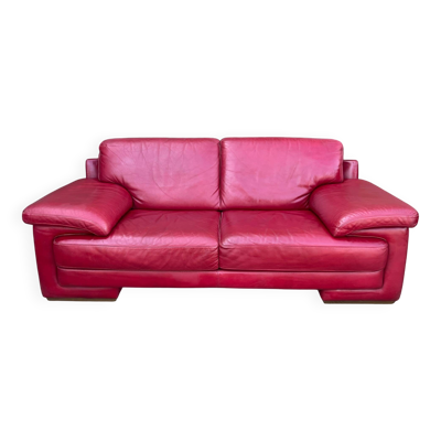 Canapé Natuzzi. Cuir véritable.