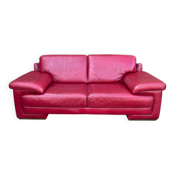Natuzzi sofa. Genuine leather.