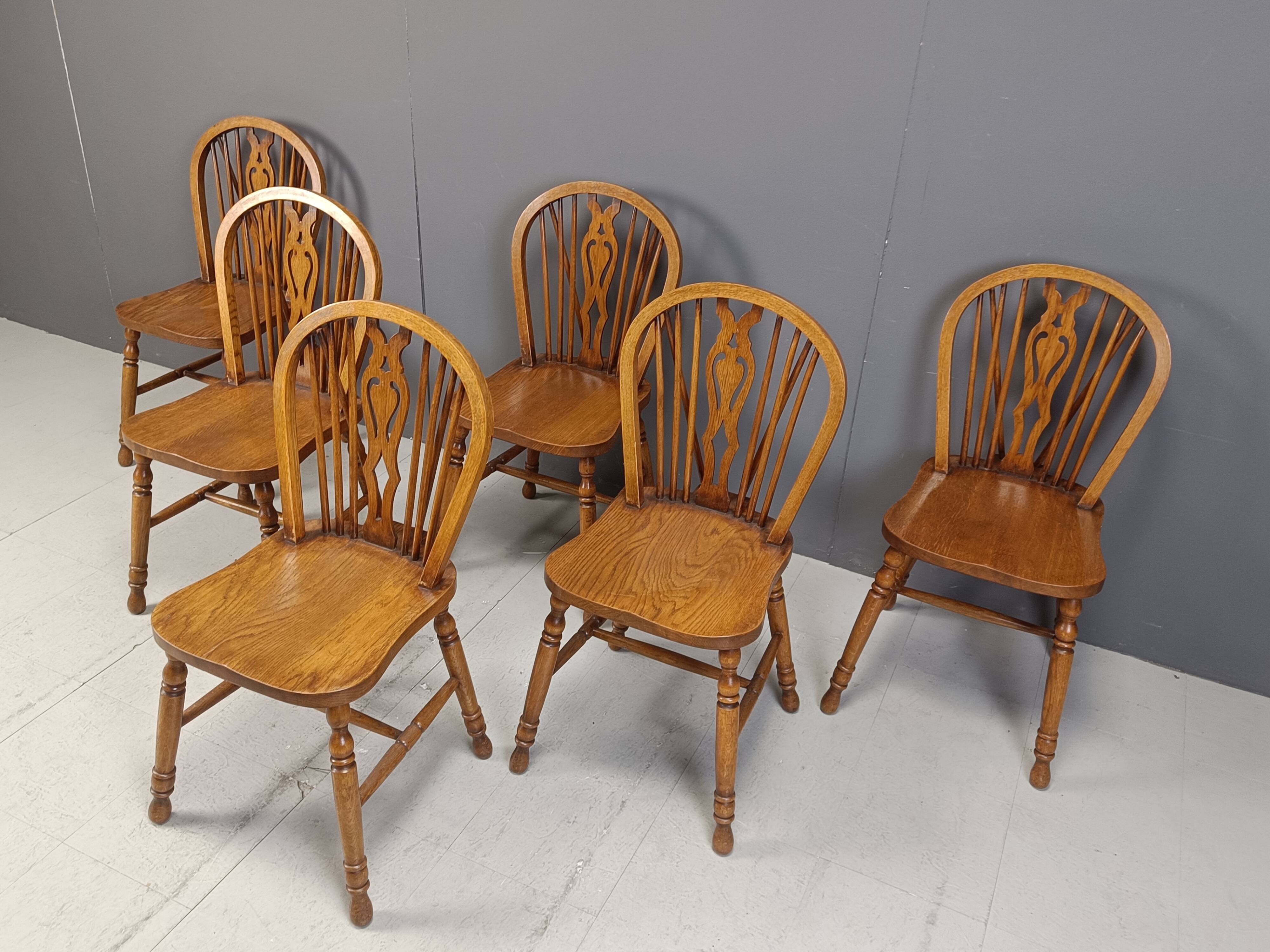 Set of 6 Vintage Ercol Dining Chairs, 1950's
