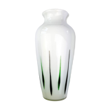 Colorful patterns glass vase style 1950