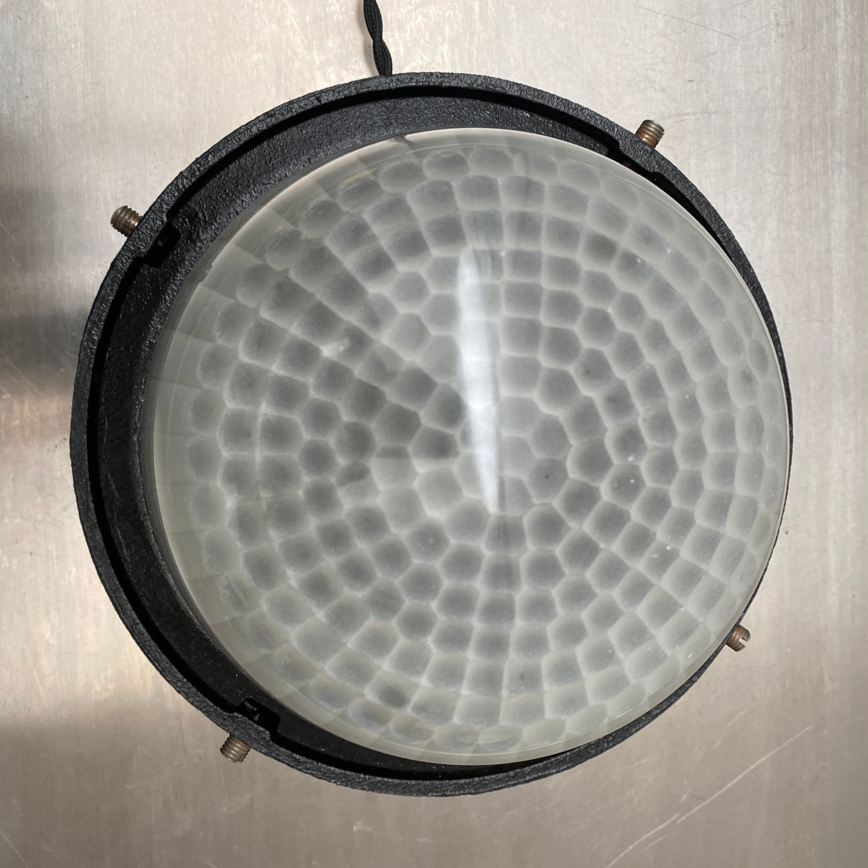 Old industrial table lamp "holophane"