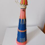 Vintage scoubidou bottle