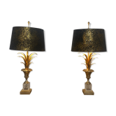 Pair of Palm lamps - Baker's pineapple, Belgium, 1970