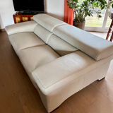 "Sillage" leather canapé/Rochebobois