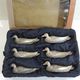 Set of 6 vintage silver-plated knife rests in the shape of ducks – Port