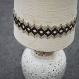 Vintage Germany 486-38 floor lamp, Scheurich XL lamp, ceramic floor lamp with lampshade