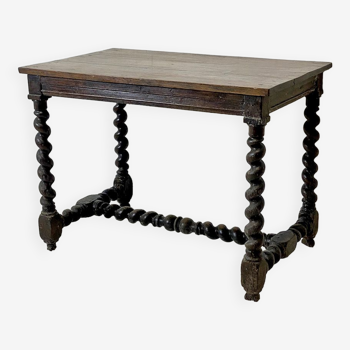 Louis XIII style desk solid oak