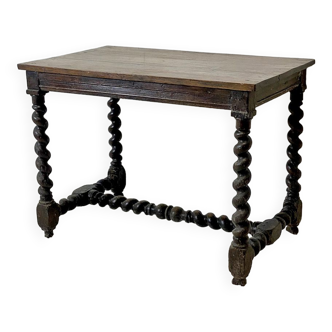 Louis XIII style desk solid oak