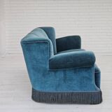 1960s, Danish 3-seater sofa, original condition, furniture velour.