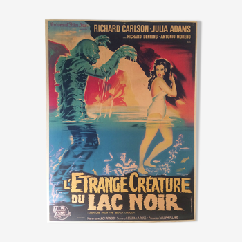 Original French poster the strange creature of the black lake, by constantin belinsky