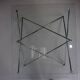 Table basse chrome et verre