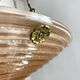 Art Deco suspension basin pink glass Lauris France