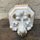 Gold wall lamp console