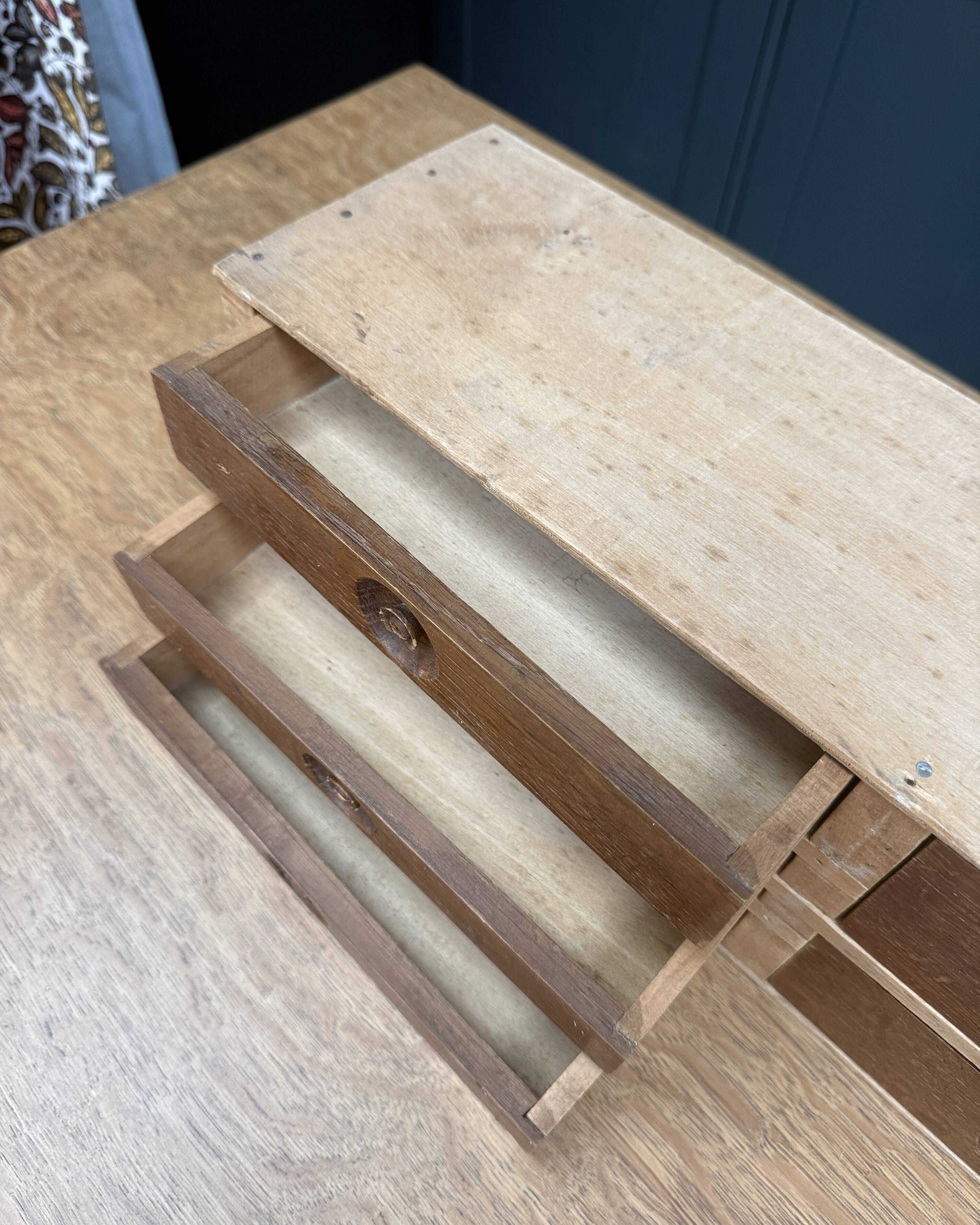 Small antique haberdashery cabinet