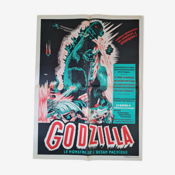 Litho godzilla poster from the 50s