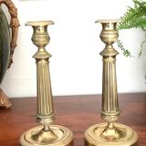 Pair of candle holders XIXeme