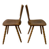 Pair of winstub (bistro) chairs