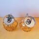 Pair of 70s ball wall lights
