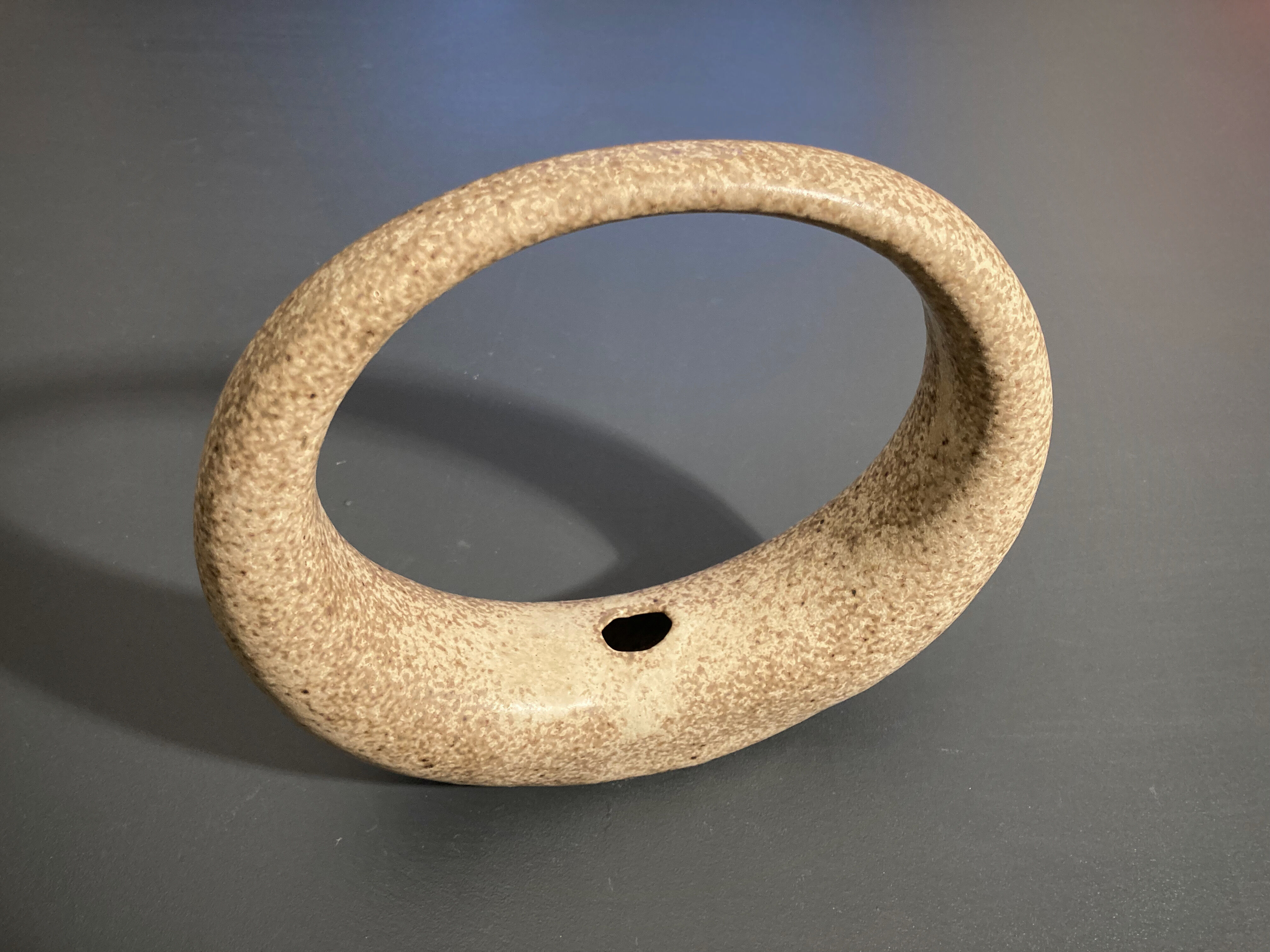 Vintage stoneware soliflore ring