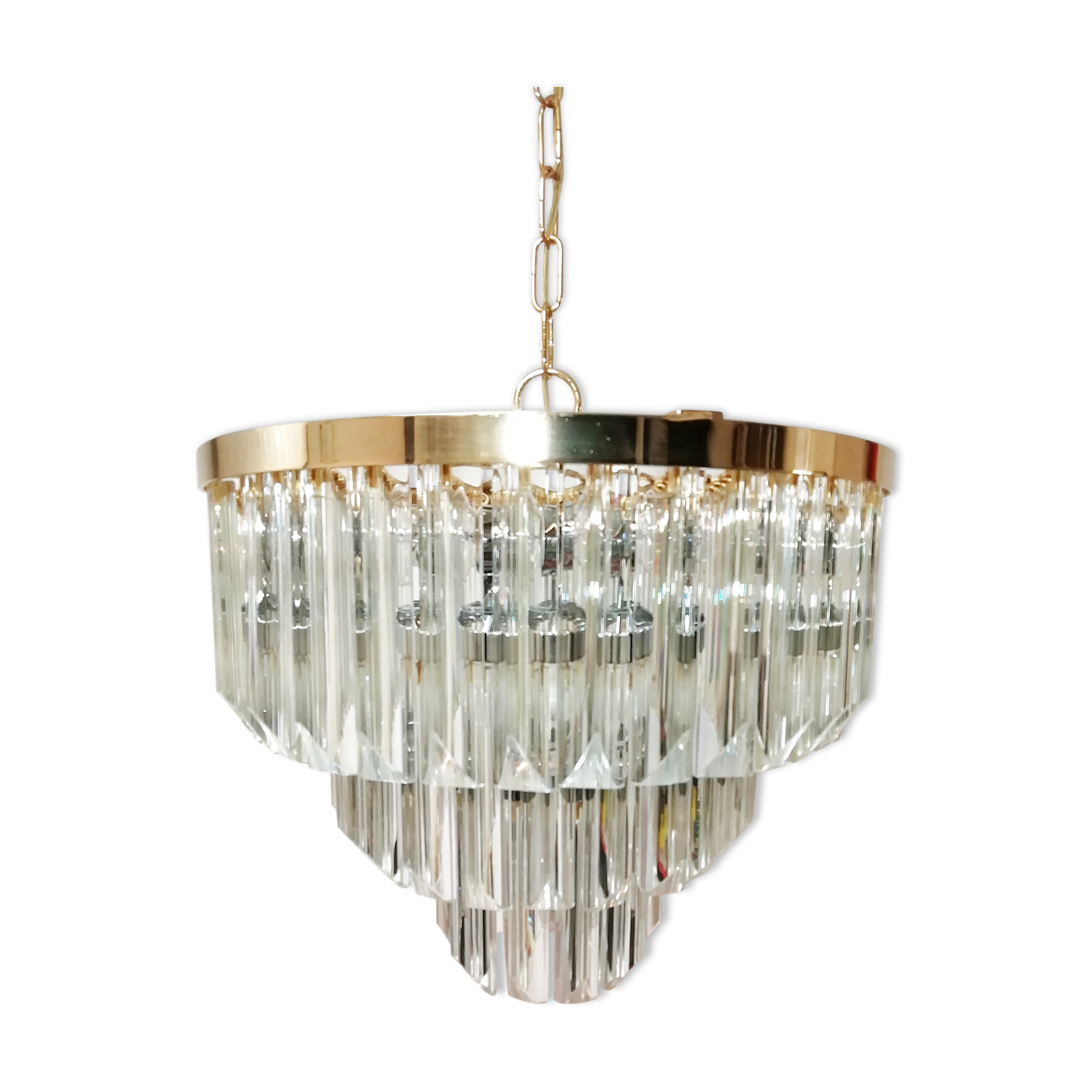 Paolo Venini Murano glass ceiling lamp