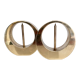 Pair of brass candle holders, Kolback