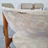 6 Scandinavian teak chairs Erik Buch, 60s