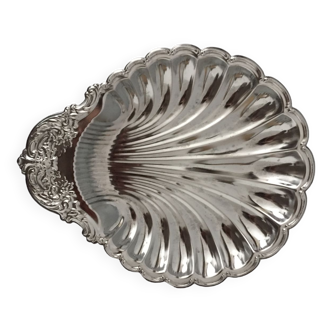 Plat en inox forme coquillage