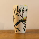 Vase Vallauris signed, birds