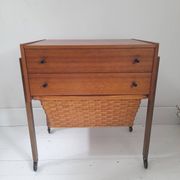 Meuble de couture scandinave teck années 60