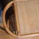 Rolling serving table rattan
