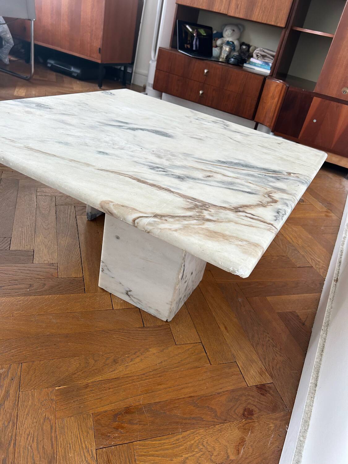 Marble coffee table
