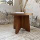 Constructivist gueridon 1950 mahogany