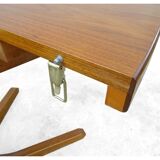 Expandable Danish teak vintage table 1960