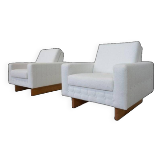 Mid-Century Modern Pair of Scandinavian Armchairs, 1960s