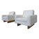 Mid-Century Modern Pair of Scandinavian Armchairs, 1960s