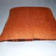 Large orange velvet cushion