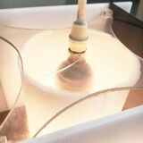 Mid-century space style acrylic cube pendant lamp, 1960s