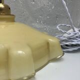 Vintage opaline portable lamp