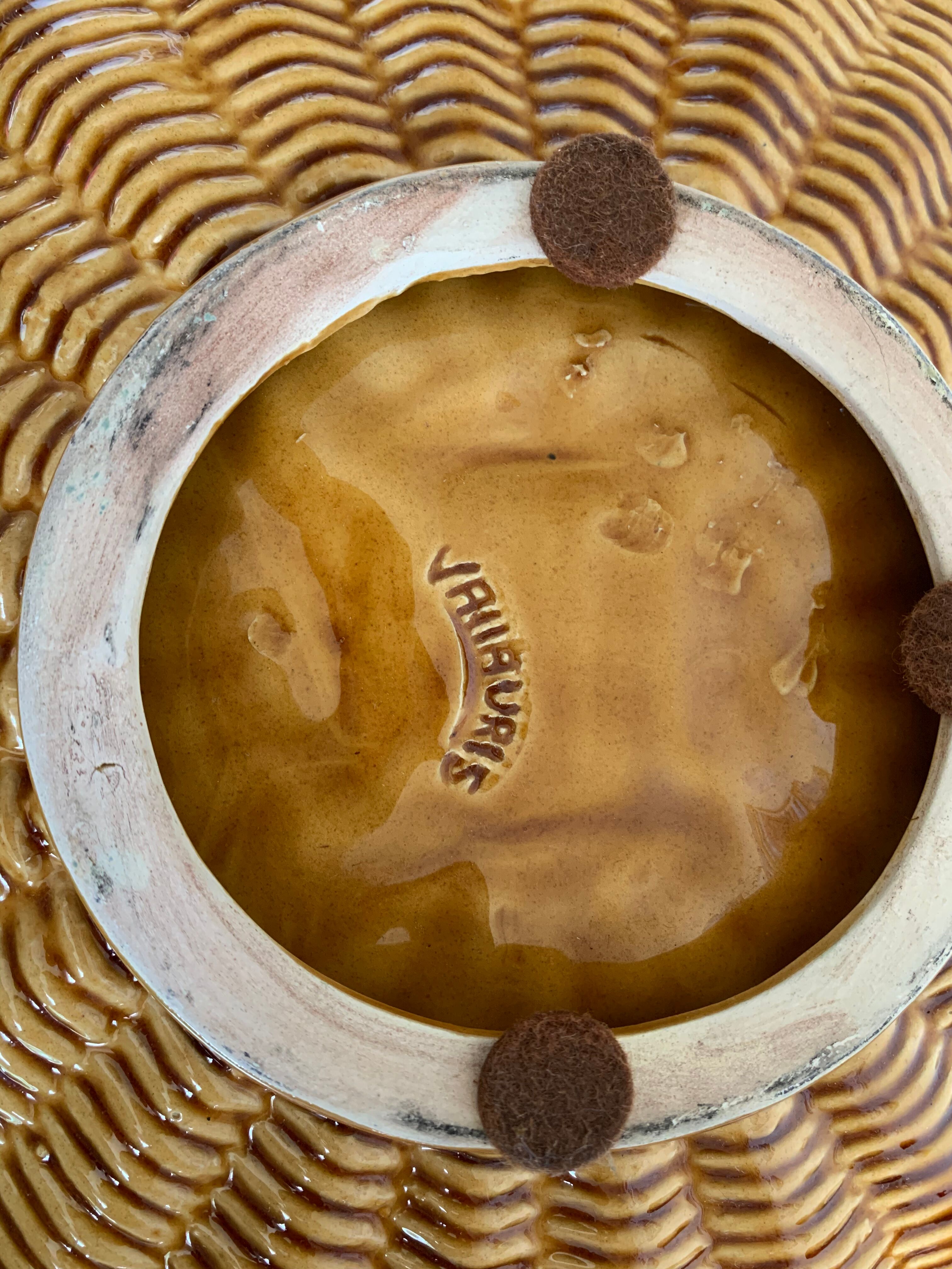 Large dish dabbling Vallauris