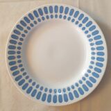 Suite of 5 flat plates Digoin Saarguemines