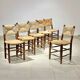 Set de 6 chaises bauche par Charlotte Perriand