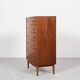 Midcentury Danish chest of 6 drawers in teak 1960s - bowed front